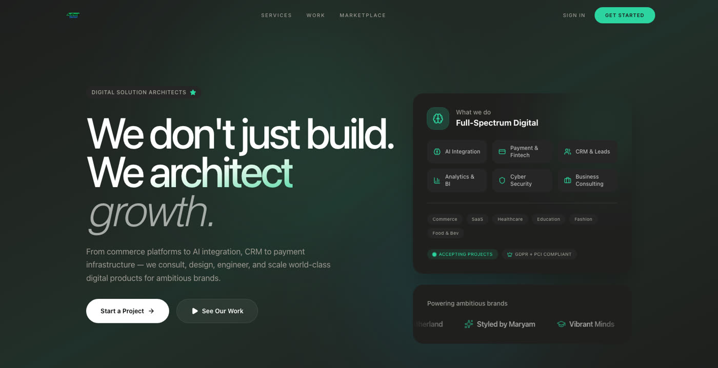Live preview of authentifactor.com — Multi-tenant commerce platform powering a portfolio of independent brands.